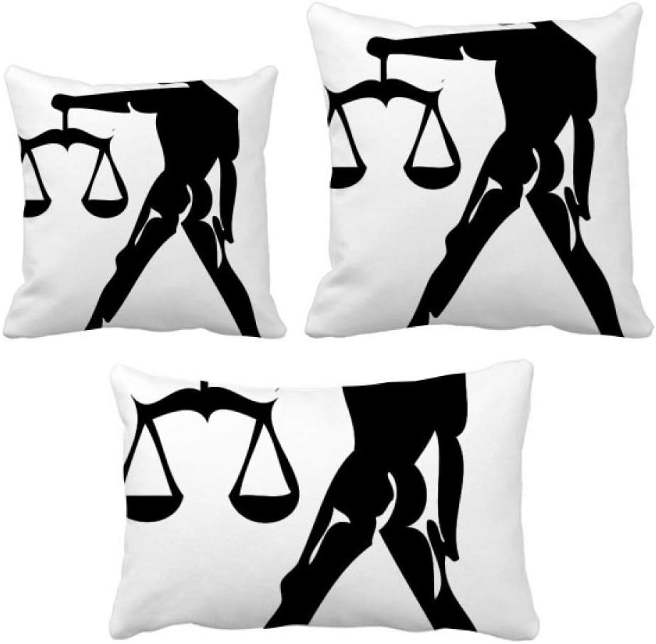 星座はてんびん座十二宮のサイン インサートのクッション・カバー/装飾贈り物がセットした家のソファ、枕を放り投げます