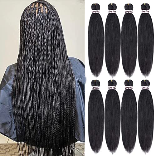 Liang Dian Pre-Stretched Braiding Hair 28 Inch 8 packs Hot Water ...