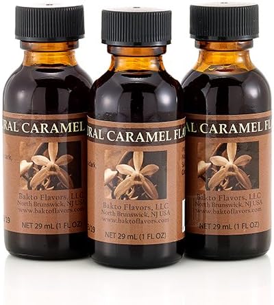 Bakto Flavors Natural Caramel Flavor, 1 Fluid Ounce, Pack of 3