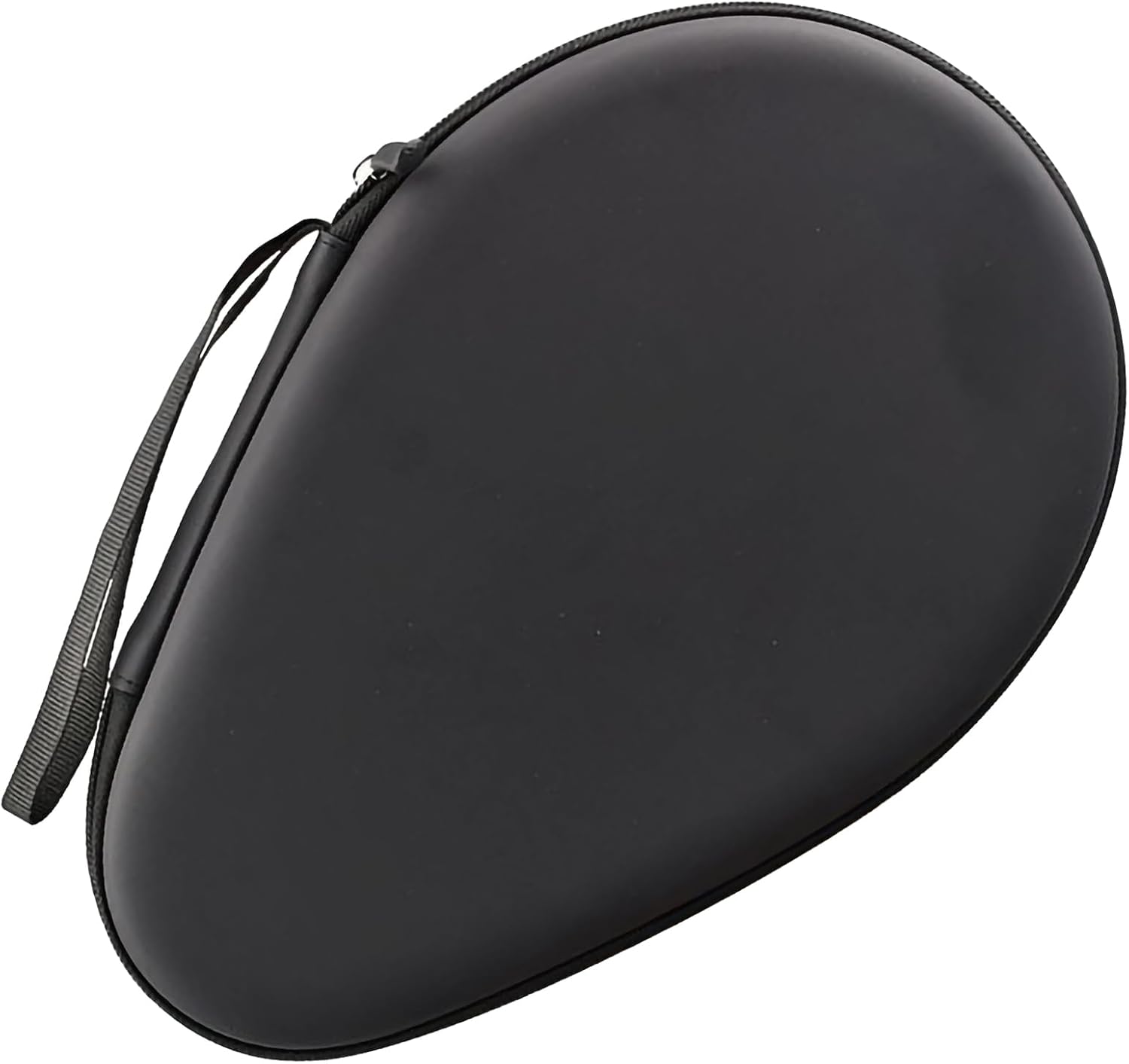 Table Tennis Racket Case Ping Pong Paddle Case Storage Pocket Hard Cover Large Capacity Container Bag Gourd Shape for Sports Accessories Texture (Black)