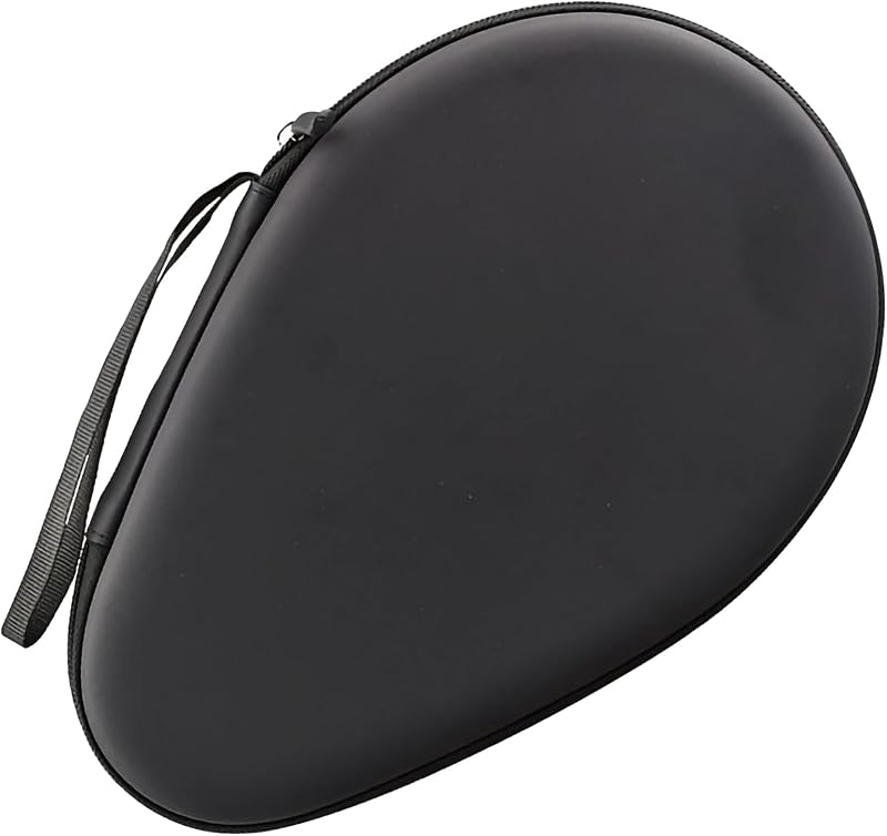 Ping Pong Paddle Case Table Tennis Racket Case Protective Covers | Storage Pocket Hard Cover Bag Gourd Shape with Zipper for Sports Accessories Texture