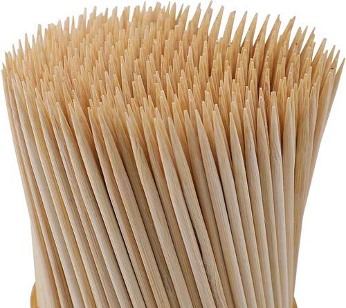 Espeto De Bambu Para Churrasco 25cm Com Ponta C/ 1500 Un.