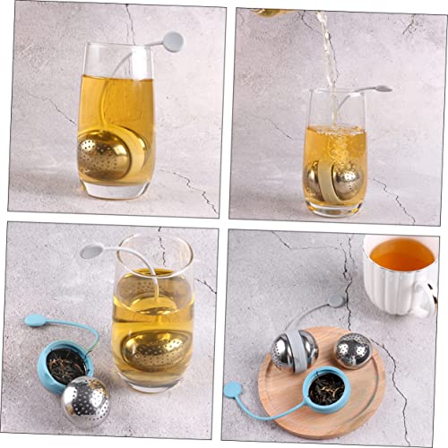 BESTOYARD 2 Pçs Ferramenta De Pia De Chá De Bola Infusor De Chá De Aço Inoxidável Infusor De Chá De