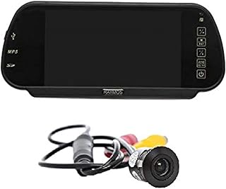 Raymos 7 Inch LCD Rear View Monitor - RV7777BT + Raymos Car Reverse Camera - RMC300