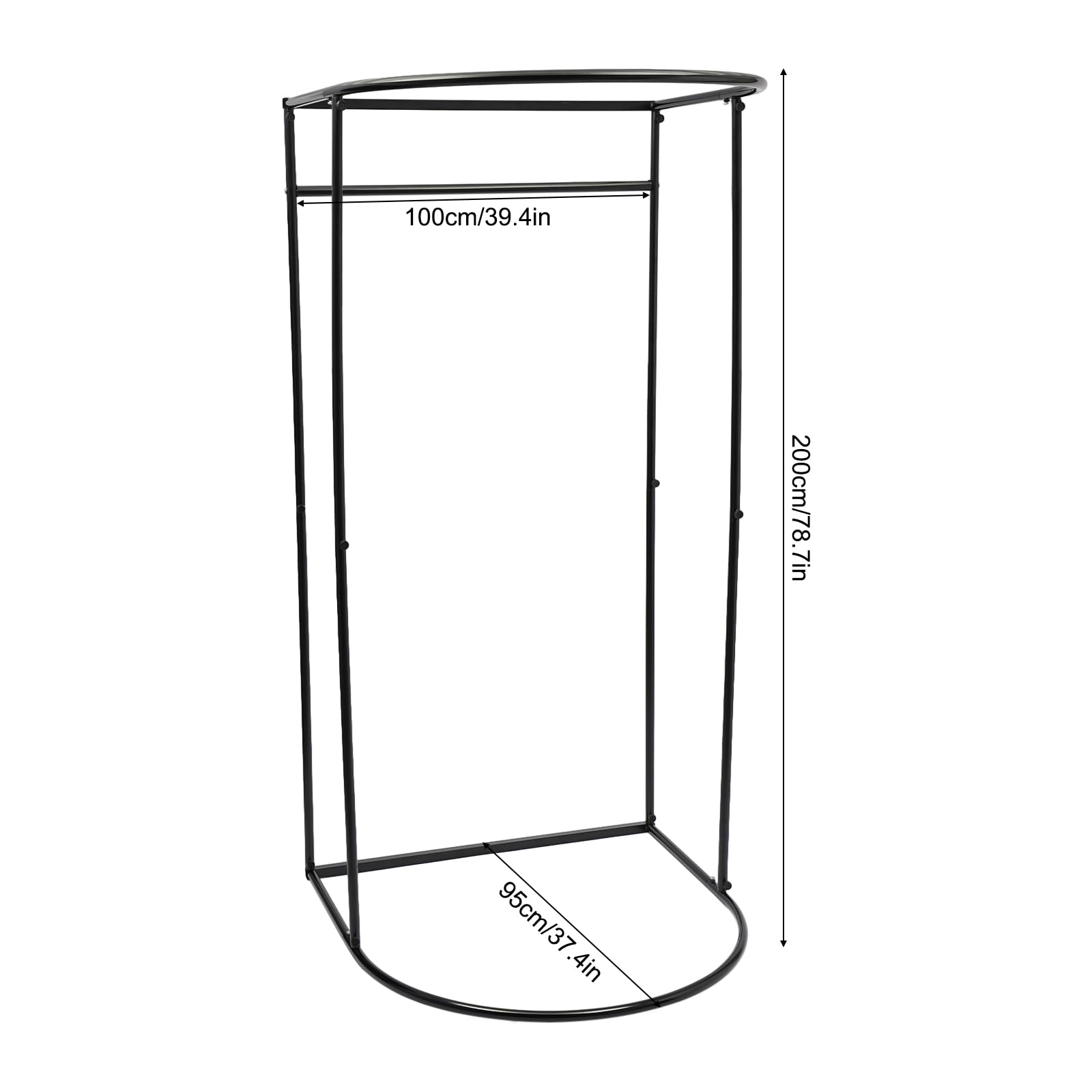 Umkleidekabine für Bekleidungsgeschäfte mit Sonnenschutzvorhängen, tragbare Mobile Sichtschutz-Umkleidekabine, Faltbare Umkleidekabine für Einkaufszentren, 200x100x95cm (Grau)