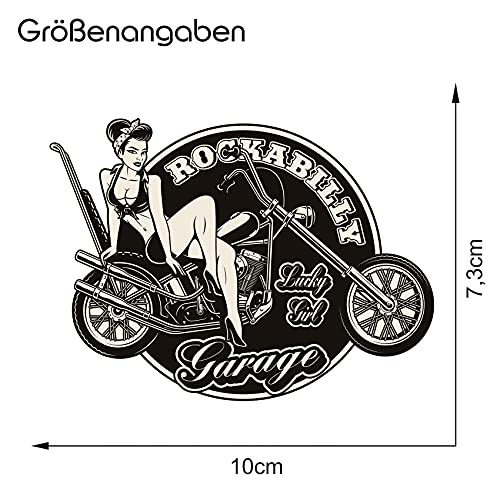 Retro Vintage Sticker Finest Folia Sticker Old School Ace Cult Rockabilly (R149-4 Rockabilly 2) - Image 2