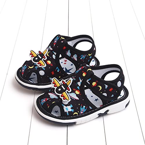 Summer Children Infant Toddler Shoes Girls Sandals Flat Bottom Non Slio Open Toe Slip Breathable Soft Cartoon Space Pattern Baby Walkers Shoes Girls3