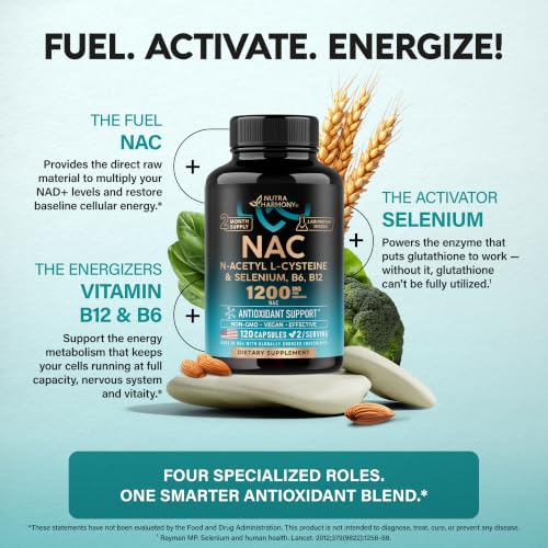 Nutraharmony NAC with Selenium & B Vitamins