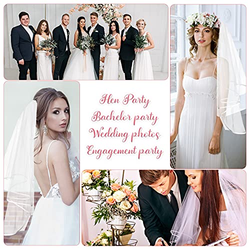 VOLLGUFEN Velo Sposa con Pettine Velo da Sposa a 2...