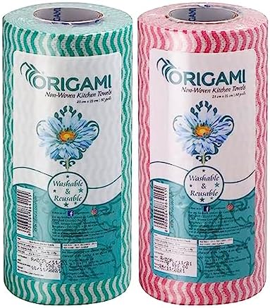 Origami So Soft Non-Woven Kitchen Towels - 80 Pulls (Pack of 2)