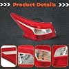 labwork Driver Side Tail Light Replacement for Nissan Sentra 2016 2017 2018 Rear Tail Light Brake Lamp Assembly NI2804108 265553YU0A LH Left Side