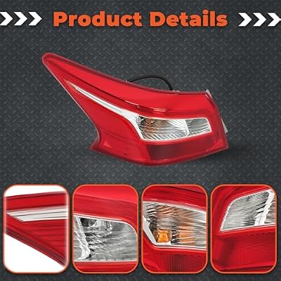 labwork Driver Side Tail Light Replacement for Nissan Sentra 2016 2017 2018 Rear Tail Light Brake Lamp Assembly NI2804108 265553YU0A LH Left Side