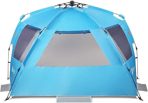 Miniatura 2 de Easthills Outdoors Instant Shader Dark Shelter XL - Tienda de campaña de playa de 99 pulgadas de ancho para 4-6 personas, refugio solar UPF 50+ con
