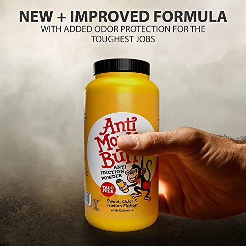 Anti Monkey Butt | Body Powder with Calamine | Sweat, Odor and Friction Fighter | 6 Ounces - Thumbnail 5