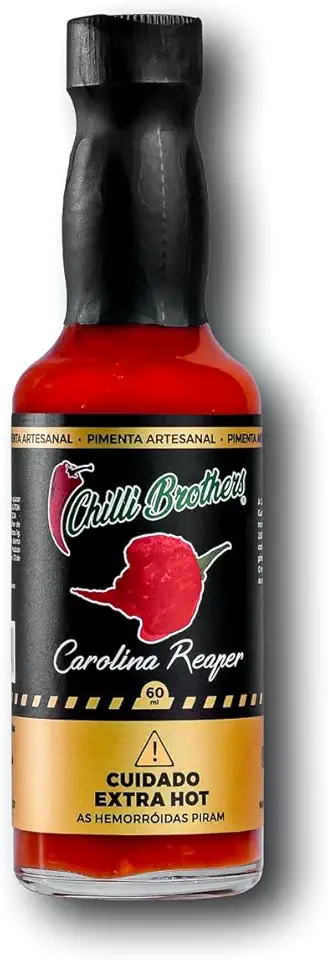 Molho de Pimenta Carolina Reaper 60ml Extra Hot Pimenta Mais Forte Do Mundo