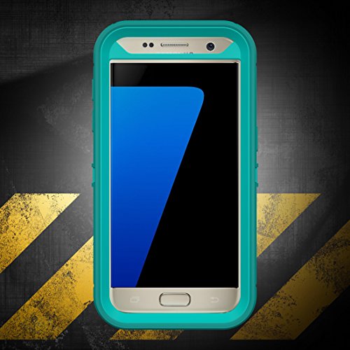 Galaxy S7 Case, Caseologist [Armor Series] [Shock Proof] [Teal] For Samsung Galaxy S7 Case [Built In Screen Protector] [With Holster & Belt Clip] [Fits Otterbox Defender Series Belt Clip] #TOP1