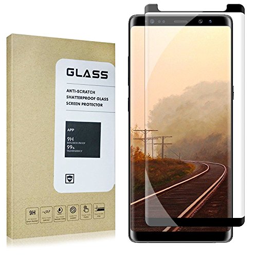 Blaulock rgy-asfsfsdda Tempered Glass Screen Protector, Easy to Installation, 3D Touch, Case Friendly, 9H Hardness, Bubble-Free Screen Protector for Samsung Note 8 (Black)