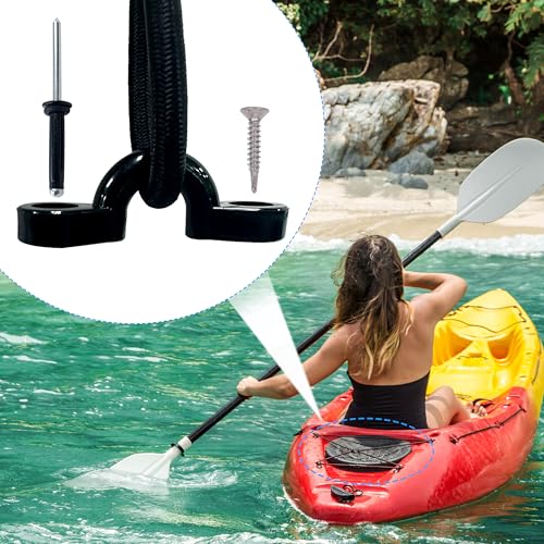 image for Yluvaok 10 Piece Kayak Pad Eyes & 20 Rivets for Canoes, Kayak Accessor