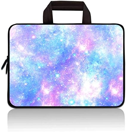 Universal 7-9 inch Kids Tablet Sleeve Case Bag, Shock-Proof Neoprene Zipper Handle Pouch Portable Case Bag Compatible with 7" 8" 8.5" 8.9" 9" Apple iPad Mini, Samsung, HP (Blue Galaxy)