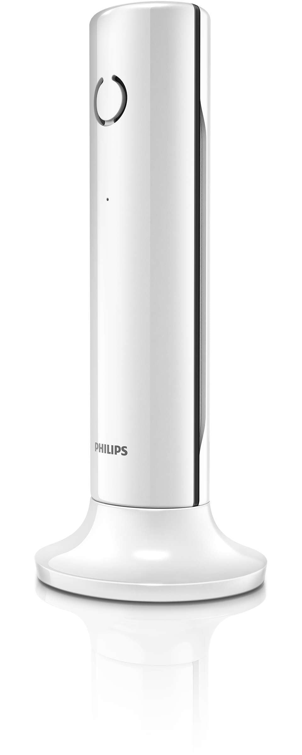 Philips Telephone Fixe sans Fil Linea M4501W/01 Single - Téléphone Fixe DECT – Écran 1,6 Pouce - 16h Conversation – 180h Veille - Blanc