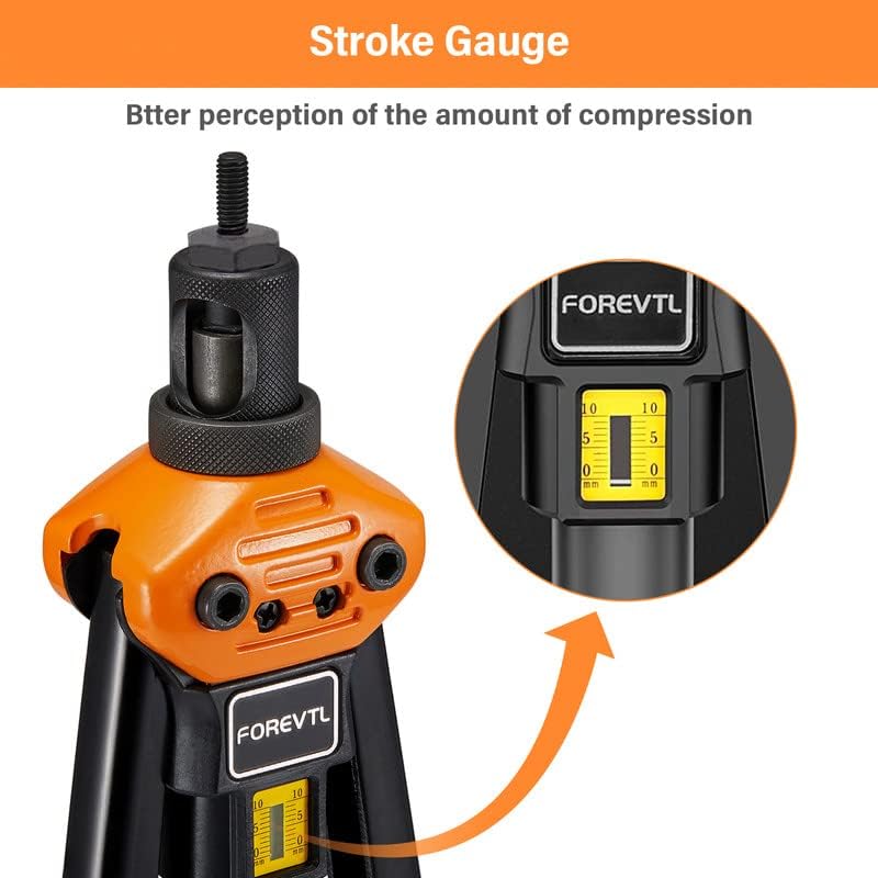Miniatura 4 de FOREVTL Kit de herramientas de tuerca de remache y herramienta de ajuste de pernos Molly