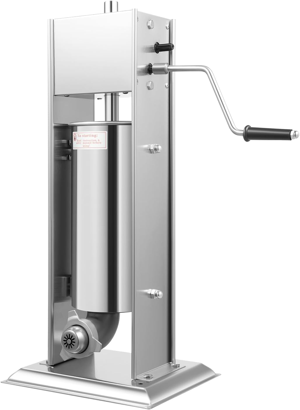 Commercial Churro Machine, 5L Stainless Steel Manual Spanish Churro Maker Machines with 4pcs Nozzles Vertical Type Spanish Donut Filler for Bakeries, Cafeterias, Food Factories