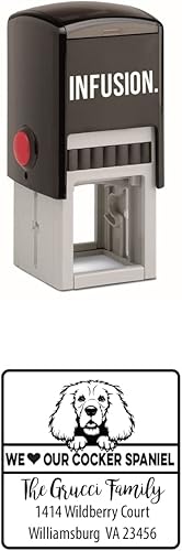 Vista 38 de Infusion Sello de goma cuadrado personalizado para raza de perro (Labrador Retriever)