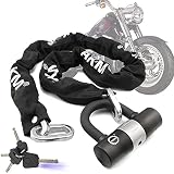 AKM Bike Lock Chain Lock 120cm/4ft Heavy Duty Durable 10mm Thick Anti-Theft Bicycle Chain Lock with