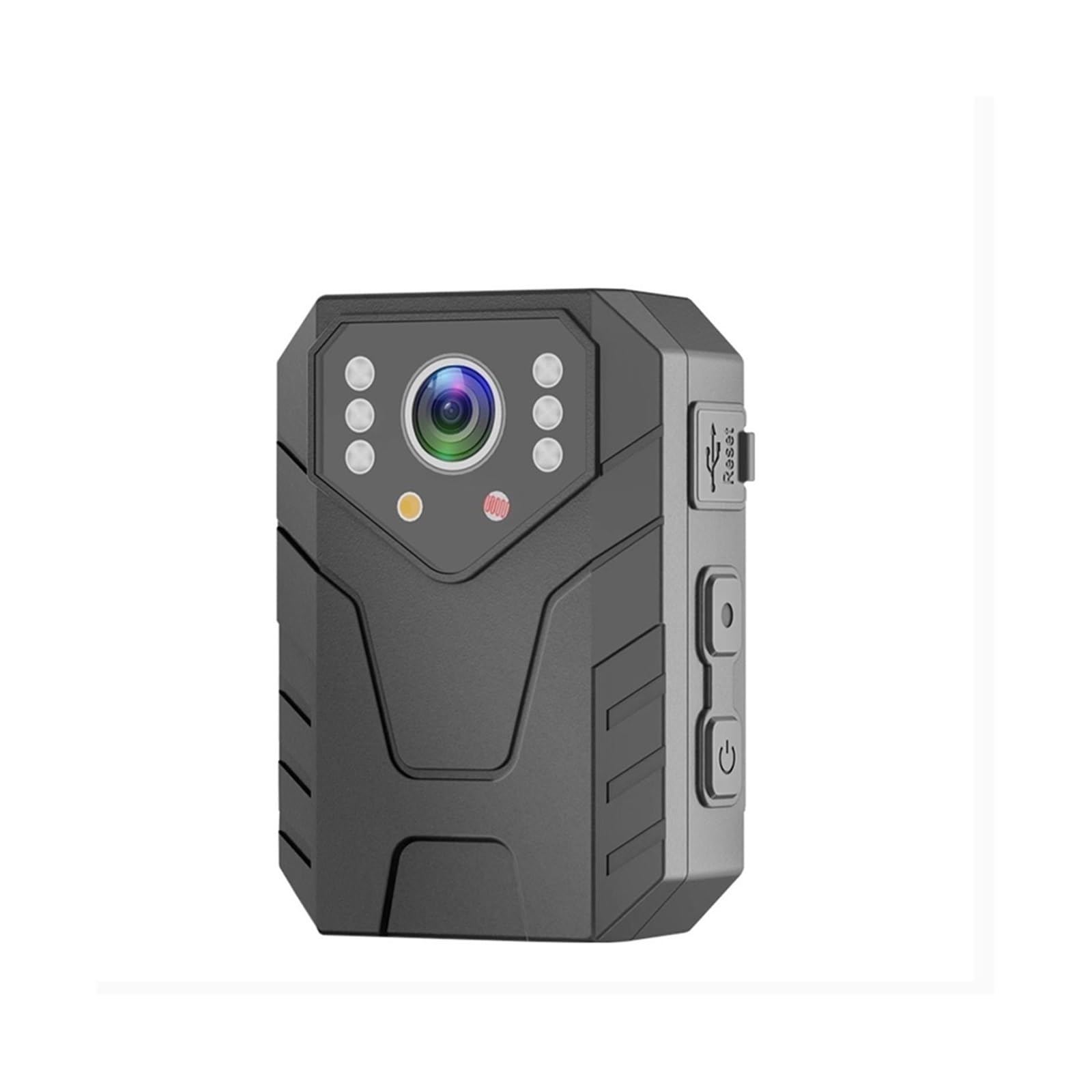 Caméra corporelle, 4K Mini caméra corporelle Full HD 1080P 2 pouces IPS écran tactile Vision nocturne enregistreur vidéo garde de sécurité corps Police pour la sécurité, le travail(64G TF Card)