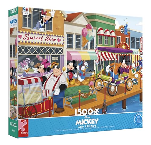 Ceaco 3404-22 Disney - Mickey & Friends Boardwalk Fun - 1500 Piece Jigsaw Puzzle thumb #2
