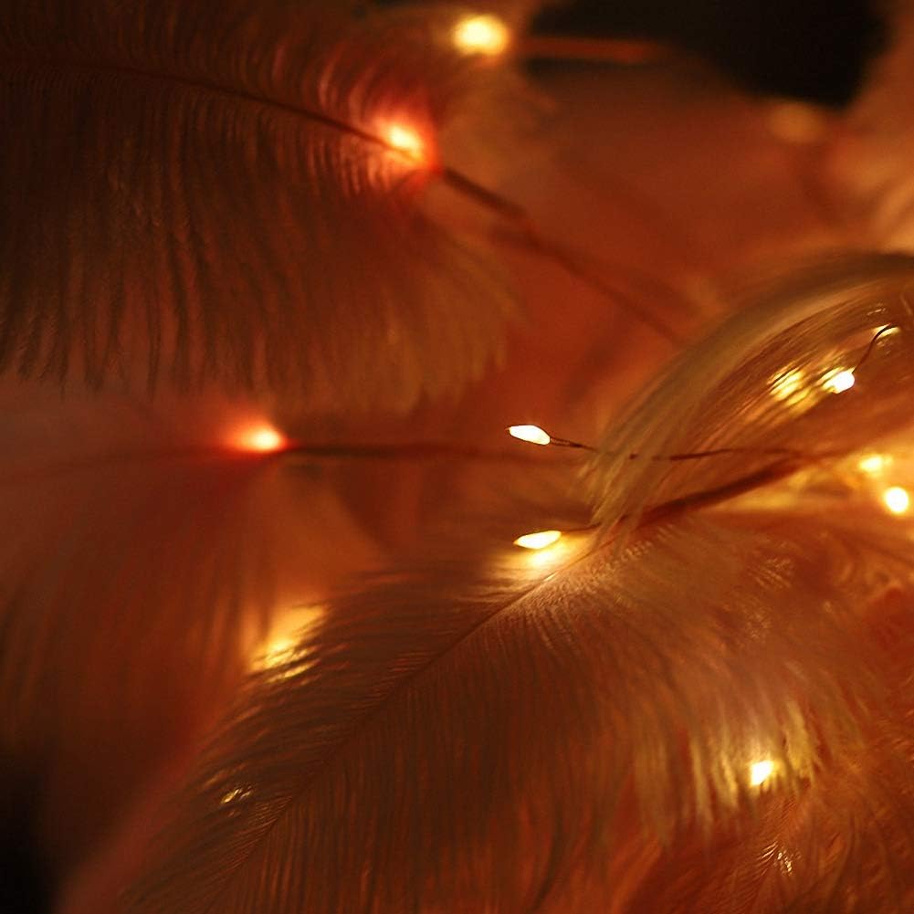 Ulalaza LED Copper Wire Lamp Wrought Iron Ornaments Night Light Creative Bedroom Nordic Style Retro Wind Decoration Holiday Without Battery