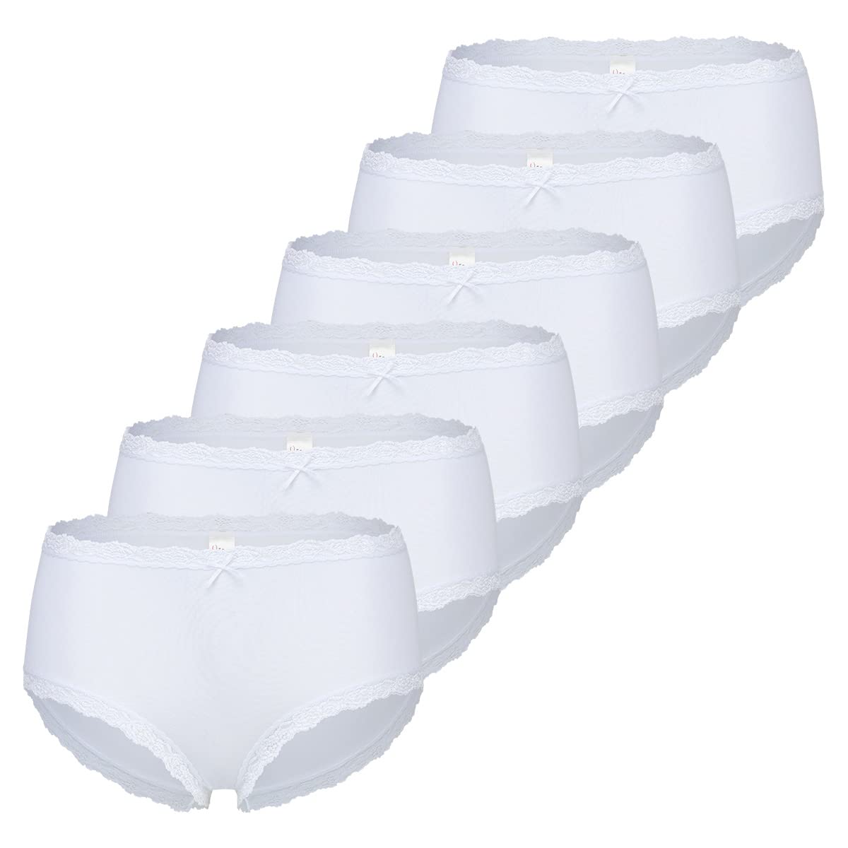 Nina von C 6er Pack Damen - Taillenslip - Spitze - Unterwäsche