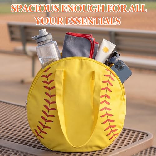 Eurzom 2 Pcs Softball Set for Women 14'' Canvas Tote Bag with Makeup Bag by Eurzom - Used condition - Image 6