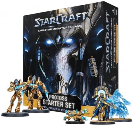 Archon Studio Starcraft: The Miniatures Game – Protoss Starter Set Founders Edition, Unpainted Miniatures, Dice, Cards and Tokens, SCMG0003 image 3
