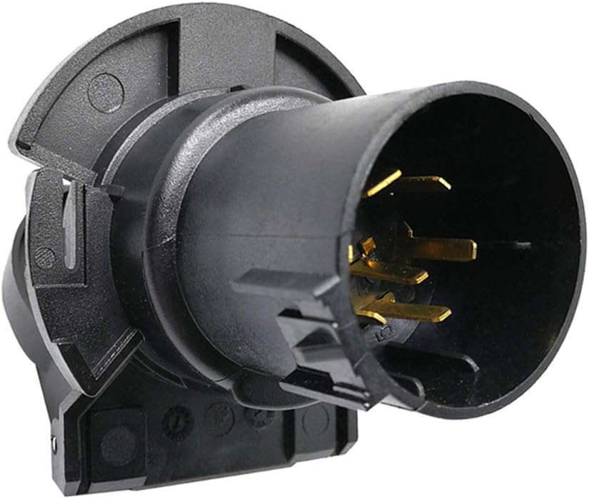 Replacement USCAR Trailer 7 Way Connector and 7 to 4 Pin 5 Pin Flat Adapyter Bundle