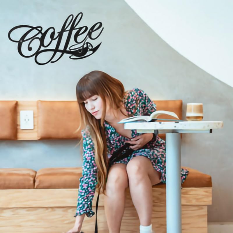 Targa in metallo con scritta in lingua inglese Coffee Menu Cafe