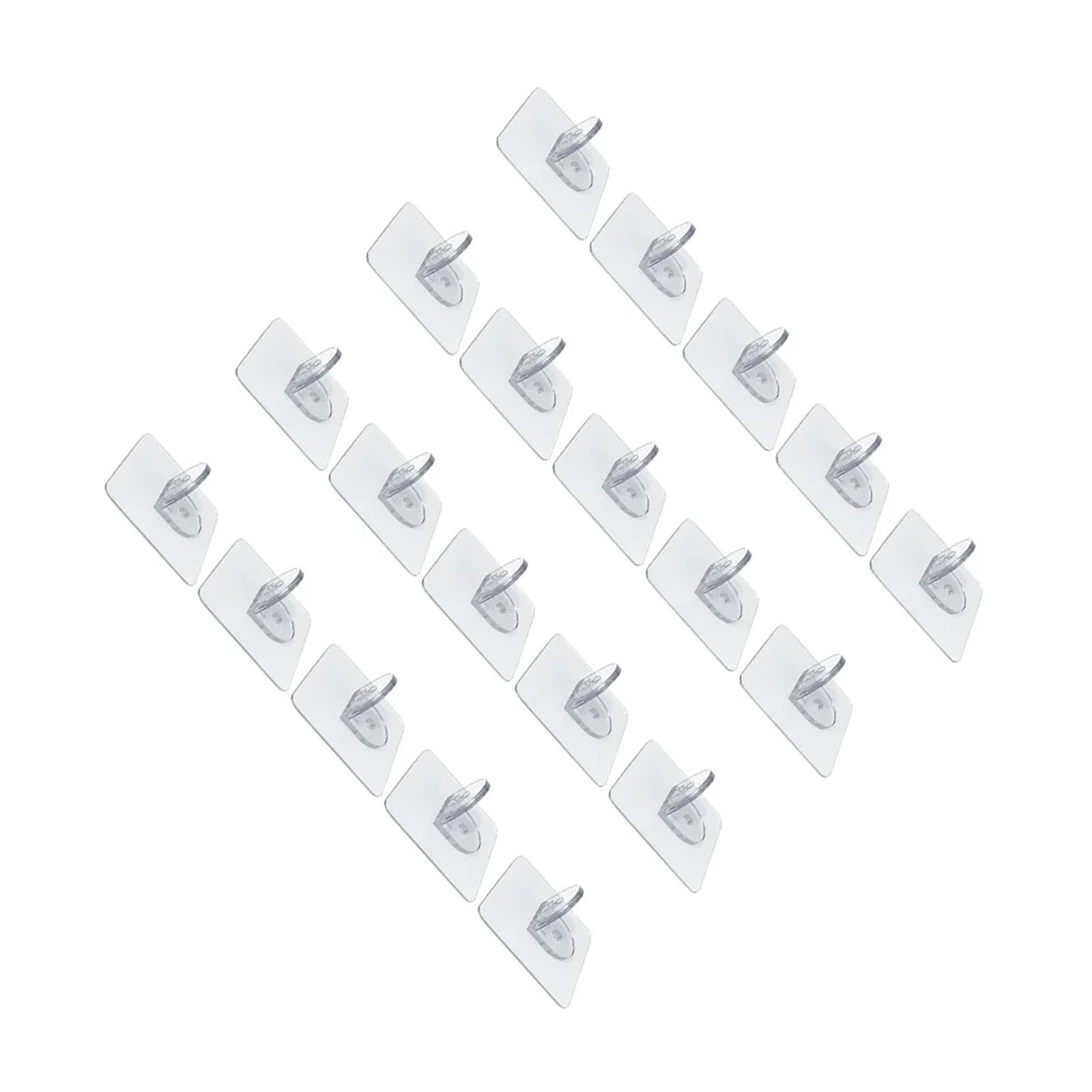 Clear Plastic Shelf Support Pegs 60Pcs Transparent Shelf Support Adhesive Pegs Nail-Free Wardrobe Partition Pegs Plastic Clips for Furniture Cabinets Shelves