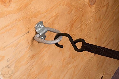 Ten 1/2" Bolting D-Ring Tie-Down Anchors with Bolt-on Mounting Clips | Heavy Duty 1/2" Steel, for Trucks and Flatbed Trailers