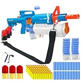 ZONZTER Toy Gun Shell Ejecting Electric Soft Bullet M16 Models Foam Blasters with Grenade Launcher & 3 Grenade Bullets Auto/Manual Modes Indoor Outdoor Play for 8-12 Years Boys Girls Adults