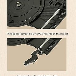 Tourne-Disque Vinyle Phonographe Bluetooth Tourne-Disque Rétro Électrique LP Style Européen Salon Maison À L’ancienne… - Les Beatles, Paul McCartney, John Lennon, RIngo Starr, George Harrison Tourne-Disque Vinyle Phonographe Bluetooth Tourne-Disque Rétro Électrique LP Style Européen Salon Maison À L'ancienne… – Image 3