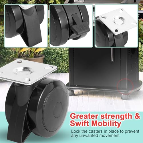 Image of 69828 69827 Locking Caster Wheels for Weber Spirit 200 /300 Series Grills