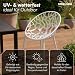 STEELSØN Quanta Gartenstühle 2er Set – Loungesessel Weiß aus Kunststoff – Outdoor Schalenstuhl für Garten/Balkon/Terrasse – stapelbare Balkonstühle wetterfest UV-beständig – Gartensessel bis 120 kg