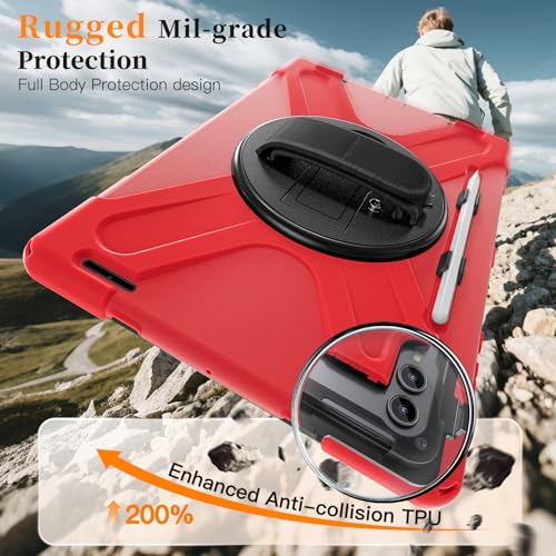 Funda para Samsung Galaxy Tab S11 Ultra 14.6 2025 resistente con soporte 3