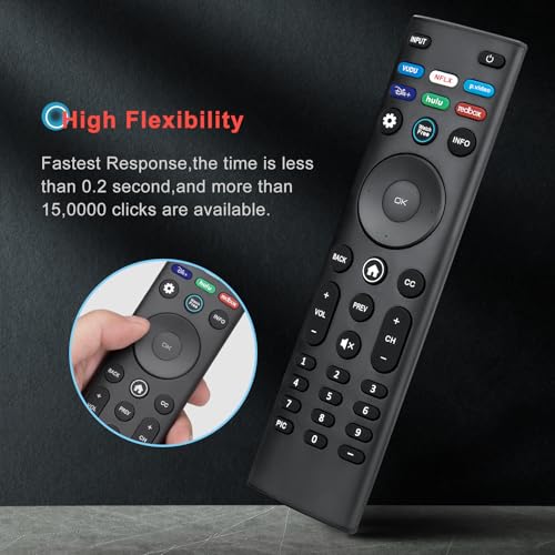 Image of Ewo'S Universal Remote Control XRT140 for Vizio Smart TV - Replacement XRT136 Smartcast for D, E, M, P /PX, V-Series - Black