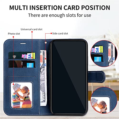 Klapber Capa para telefone Xiaomi Redmi 10A, capa carteira de couro Xiaomi Redmi 10A capa flip compa