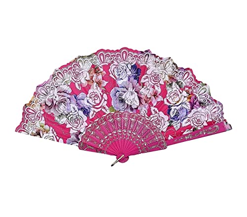 VBDYEFKAE Folding Hand Fan，Chinese Fan，Silk Fans，Hand Fan 3 PCS Hand