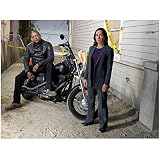 Criminal Minds: Suspect Behavior Forest Whitaker as Sam on motorcycle and Janeane Garofalo as Beth 8 x 10 Inch Photo