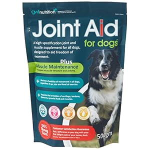 GWF Nutrition Joint Aid For Dogs – Essential Hip & Joint Supplement with Muscle Maintenance for Dogs of All Ages – 500 gm