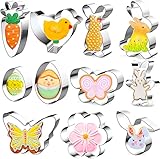molde zanahoria de cartulina 🐰 Fácil De Usar Y Limpiar: Solo Para Presionar Los Cortadores De Galletas De Metal En La Masa De Galletas, Enróllelos Para Obtener La Forma Del Contorno Del Cortador. Sin Bordes Afilados O Afilados, Adultos Y Niños, Fácil De Usar, Fácil De Limpiar a Mano, Se Puede Usar En El Lavavajillas.