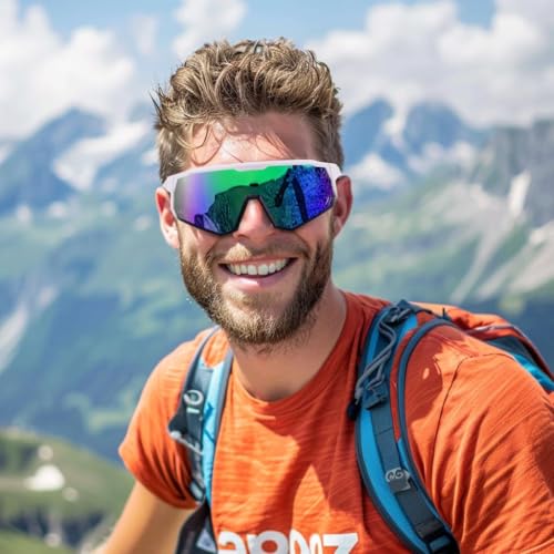 Karsaer Store Karsaer Polarized Cycling Glasses, Multicolor, Large - Image 3